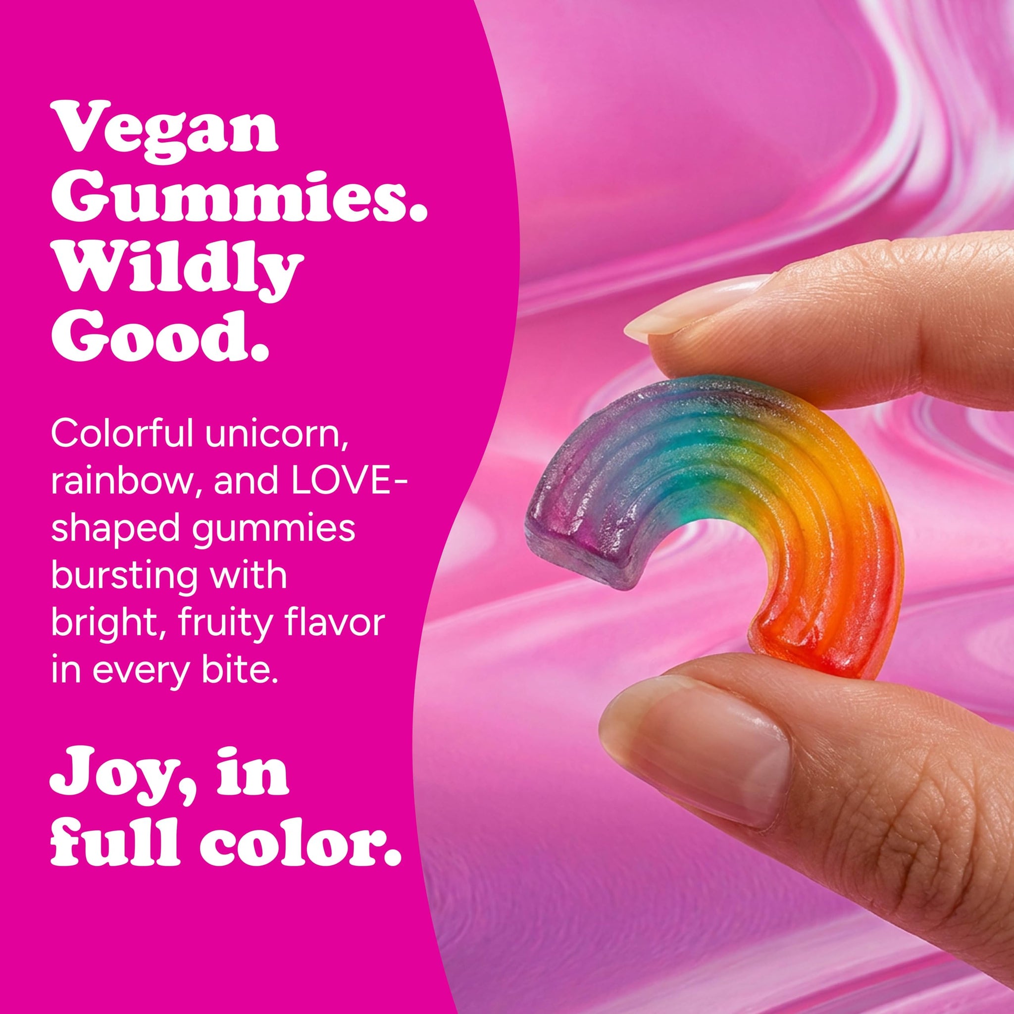 Katjes Vegan Gummy Candy Assortment, 4.9 oz Bags, 4 Flavor Pack - Rainbow Sour Wild Free Cosmic Visions Chewy Gummies - Gelatin-Free, Plant Based