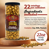 Stonehedge Farms Gourmet Peanut Caramel Popcorn Clusters | 20 oz Reclosable Container | Mix Of Carmel Pop Corn, Peanuts, and Butter Toffee | Holiday