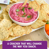 Milton's Gluten Free Crackers, Everything - Everything Bagel Inspired, Non-GMO Project Verified, Kosher, Certified Gluten Free Snack, 7 Grains In