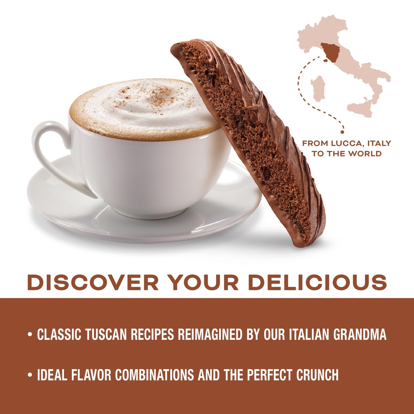 Nonni's Triple Chocolate Biscotti Italian Cookies - 3 Boxes Triple Chocolate Italian Biscotti Cookies w/Dark Chocolate - Biscotti Individually Wrapped
