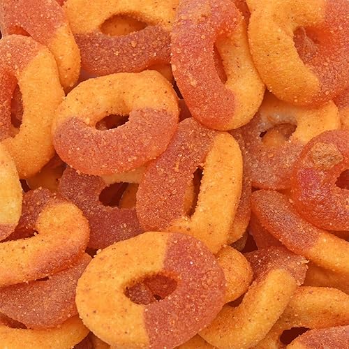 Candy Retailer Chili Chamoy Gummy Candy | Sweet and Spicy Peach Rings | 1 Lb