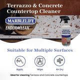 Marblelife EnduraCLEAN Concrete & Terrazzo Countertop Spray Cleaner, Effective Terrazzo Cleaner, Concrete & Terrazzo Cleaning Solution, Concrete