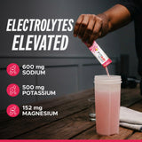LIFEAID FITAID Hydrate Clean Electrolyte Mix, Zero Sugar, Balanced Electrolyte Ratios: 600mg Sodium, 500mg Potassium, 125mg Magnesium, Pink Lemonade