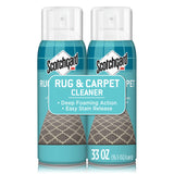 Scotchgard Rug & Carpet Cleaner, Fabric Cleaner Blocks Stains, Cleaning Sprays Make Cleanup Easier, Two 16.5 oz Cans