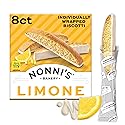 Nonni's Limone Biscotti, Individually Wrapped Italian Lemon Cookie Snacks, 8 Servings (Pack of 1)