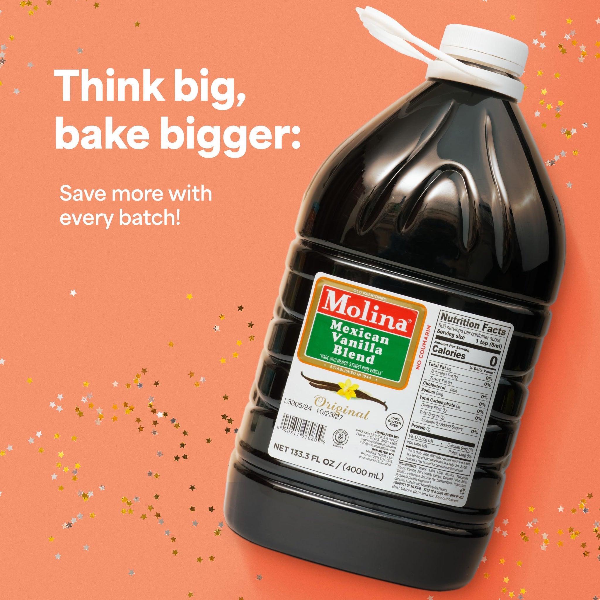 Molina Vanilla Blend 135.3oz (4l /1 gal)