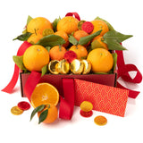Lunar New Year Fruit & Chocolate Gift Box - Fresh Premium Fruit with Artisan Chocolates, Chinese New Year Gift Basket for Family, Friends & Corporate
