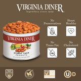 Virginia Diner Flavored Peanuts: Gourmet Street Taco Seasoning, Virginia Nuts, 18 Ounce Tin