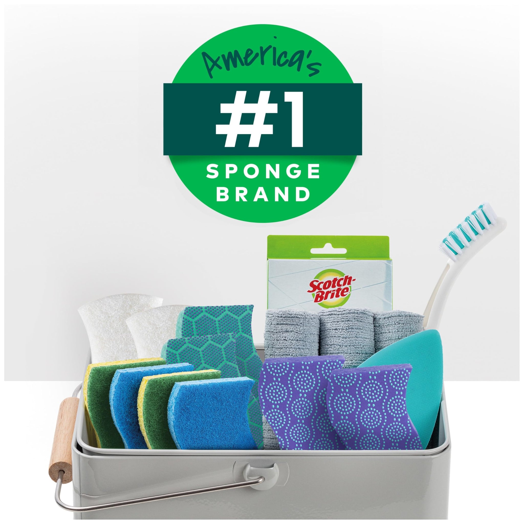 Scotch-Brite ocelo Sponge Multi-Color 30 Sponges