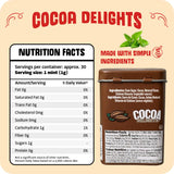Cocoa Delights Chocolate Peppermint Candy Pastilles - 30 Count Tin (Pack of 12) | Vegan, Gluten Free & Kosher Certified | Travel Size Bulk Candy Tins