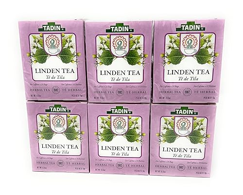 Tadin Linden Tea 6 Boxes Of 10 Bags Per Box (60 Bags)