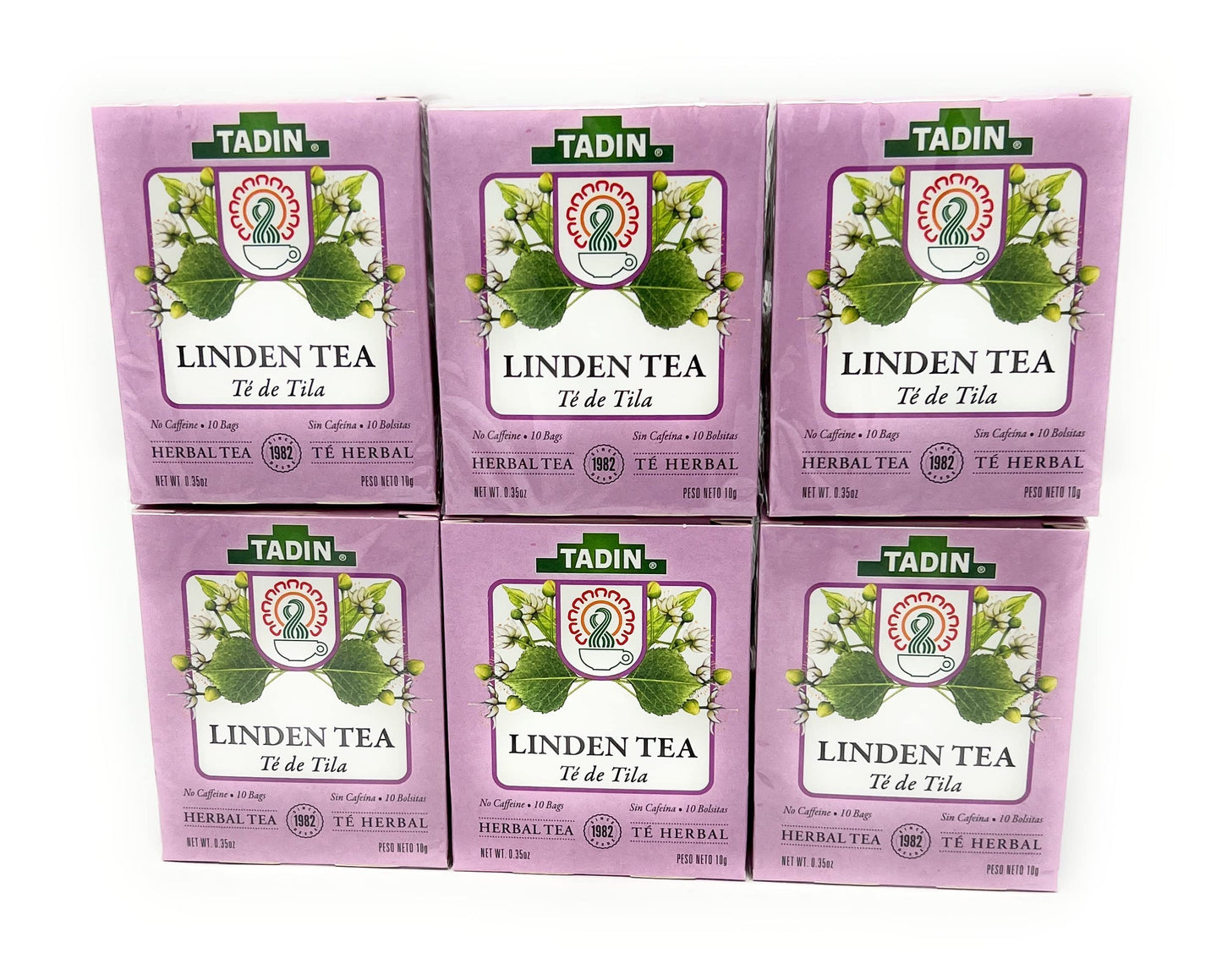 Tadin Linden Tea 6 Boxes Of 10 Bags Per Box (60 Bags)