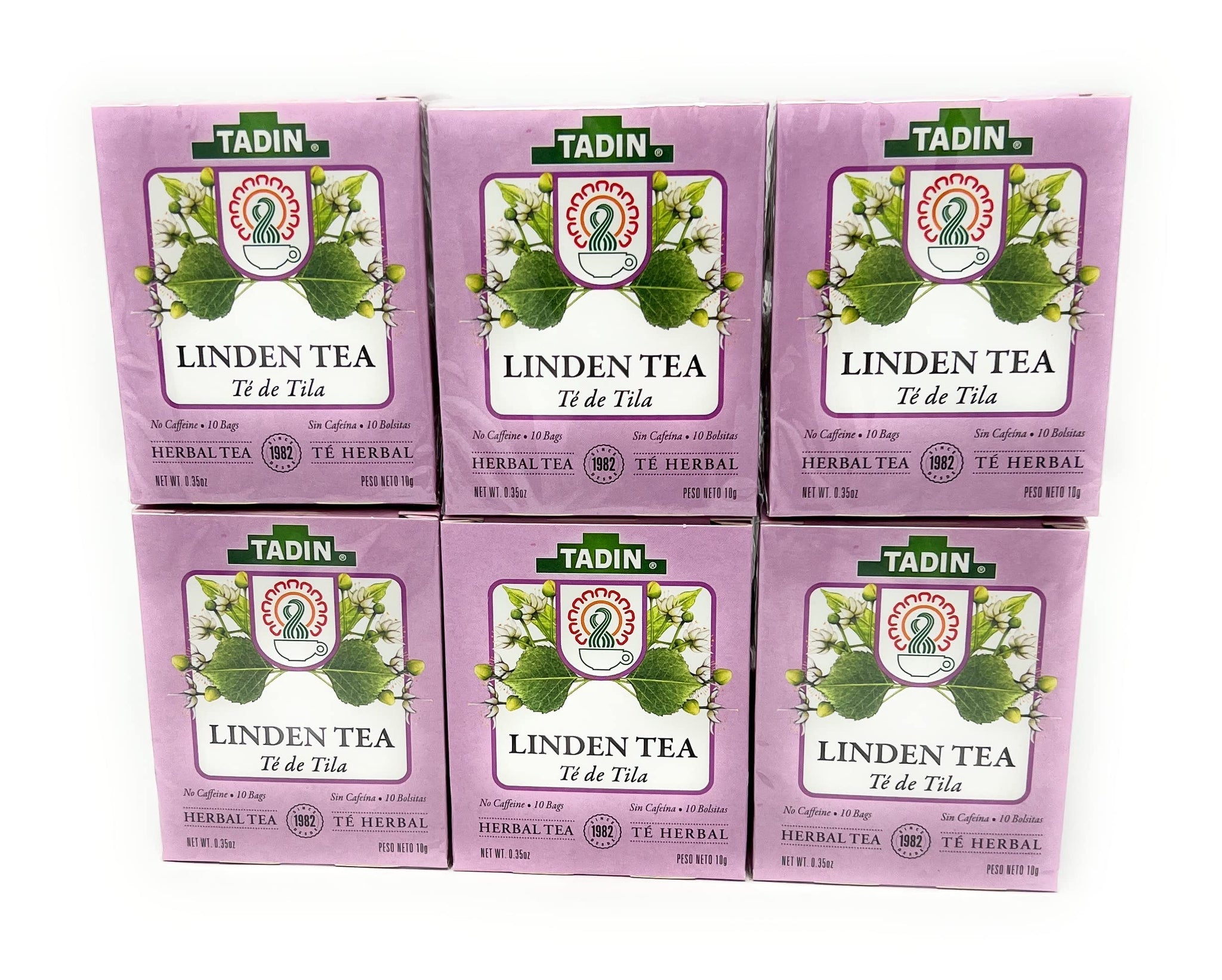 Tadin Linden Tea 6 Boxes Of 10 Bags Per Box (60 Bags)