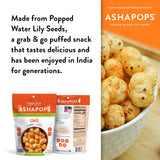 AshaPops Chili Flavored Popped Water Lily Seeds, 0.5 oz (Pack of 12) - Gluten-Free, Vegan, Paleo, Nut-Free, Corn-Free, Soy-Free, Non-GMO, Delicious
