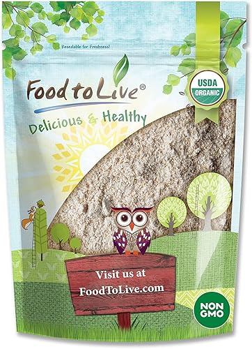 Food to Live Organic Whole Grain Buckwheat Flour, 8 Ounces - Non-GMO, Kosher, Unbleached, Unbromated, Unenriched, Stone Ground, Powder, Meal