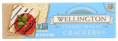 Wellington Stoned Wheat Crackers, cheese , 10.6-Ounces (Pack of 12)