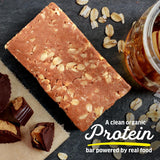 Kate’s Real Food Organic Protein Bars - (Peanut Butter Cup, 2.2 oz, Pack of 12) - Plant Based Protein Bars - Gluten Free, Soy Free, Non GMO, Whole