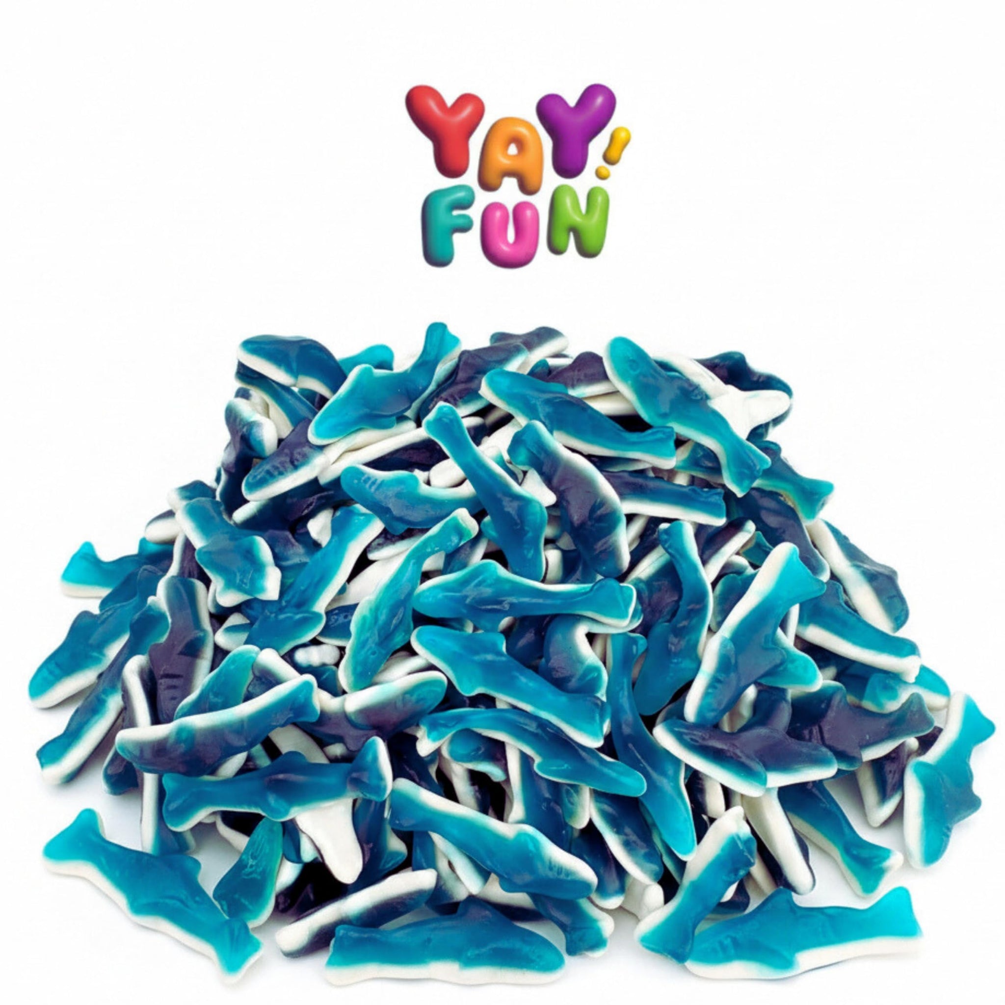 Blue Shark Gummy Candy, Halal Candy Bulk 2 Pound Bag | Sweet Shark Gummies | Kids Party Candy for Goodie Bags, Candy Buffets & Bulk Gummy Candy