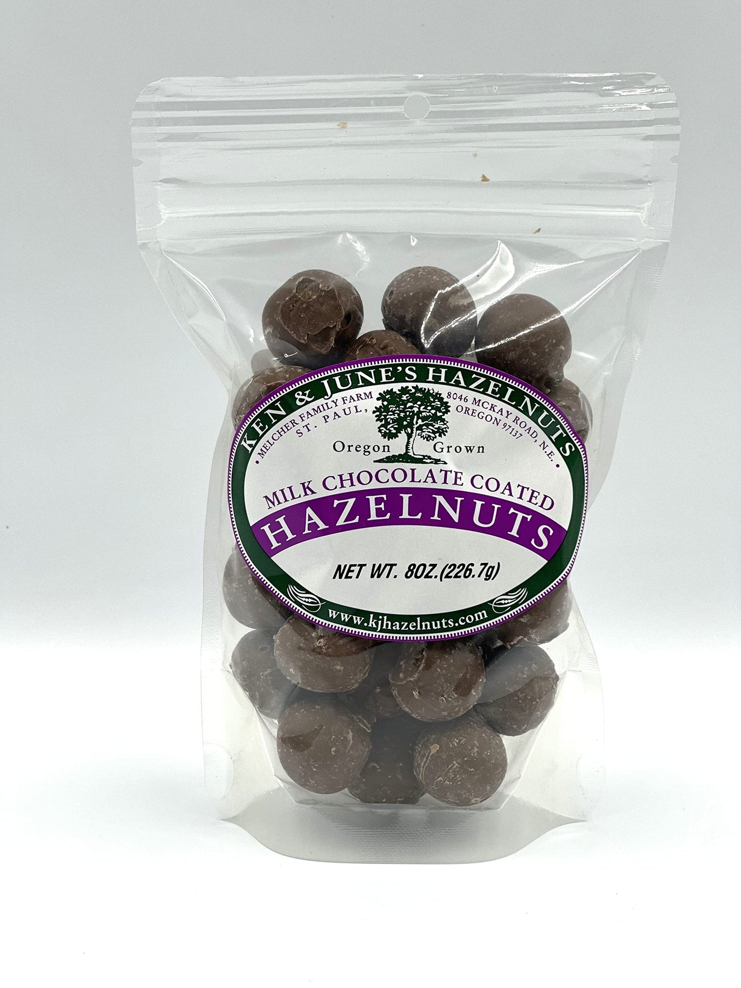 Milk Chocolate Coated Hazelnuts - 8 Oz Bag