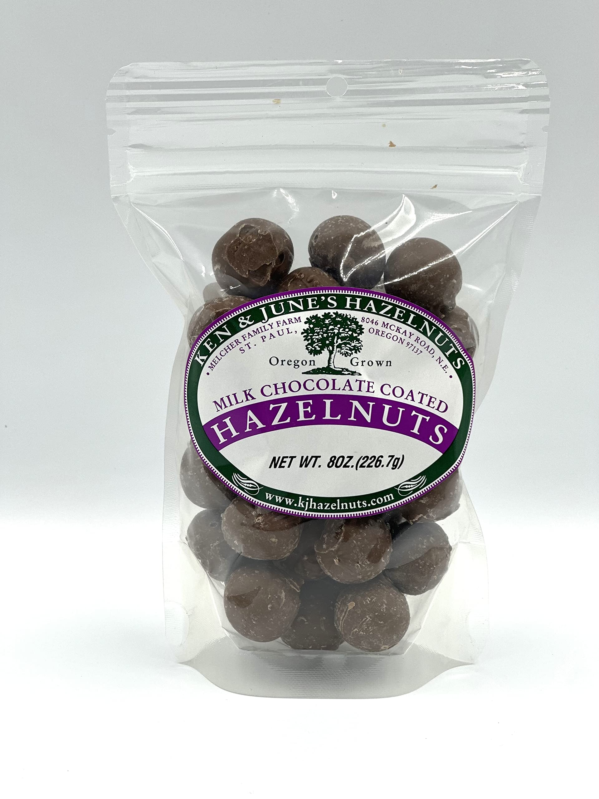 Milk Chocolate Coated Hazelnuts - 8 Oz Bag