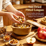 1.2lb Dried Longan, Premium Thai Longan Meat - Pitted Meat, Selected Whole Fruit, Sweet for Baking, Soups, Tea & Snacks, Asian Recipes Jar