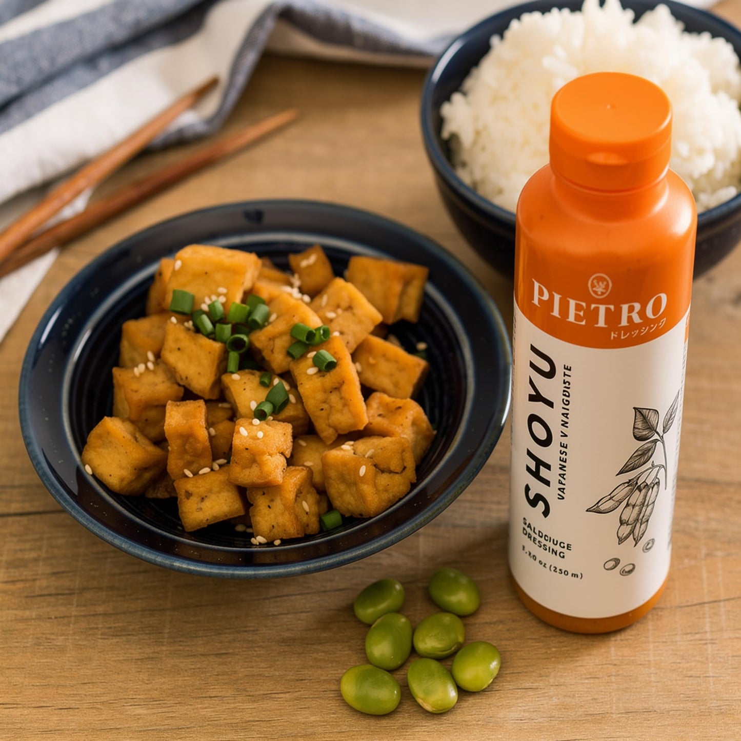 Pietro Dressing Original Shoyu Japanese Style Marinade & Vinaigrette - Gluten Free Soy Sauce Flavor for Salads, Vegetables, Seafood & Noodles - No MSG