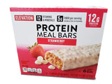 Elevation Protein Meal Bars Strawberry and Double Chocolate 9.5oz 270g (Two Boxes)