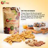 NYSPICE SHOP Peanut Brittle - 1 lbs. (pound) Thin & Crispy Peanut Brittle - Pure Sugar Salt - Crunchy Old Fashioned Peanut Brittle - Freshly Roasted