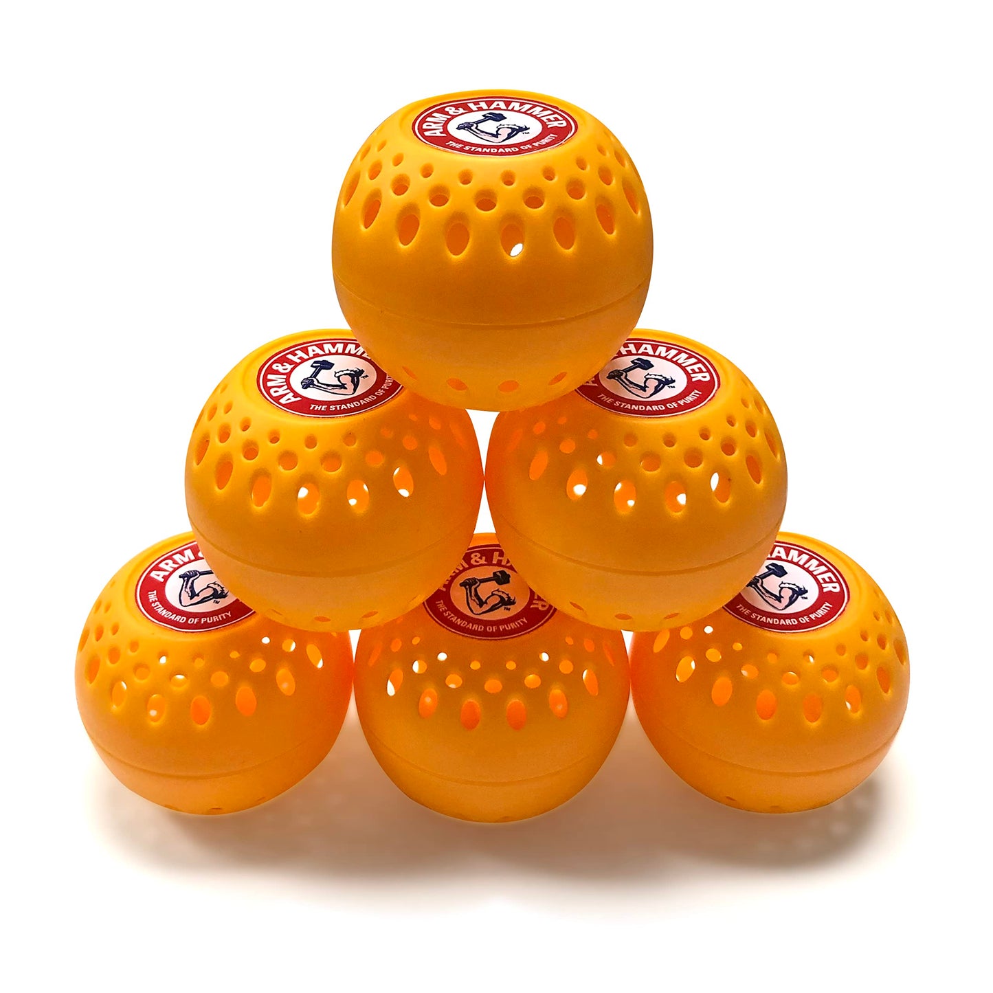 Arm & Hammer OdorBusterz® Odor Eliminator Balls, Clean Burst, 6 Count - Baking Soda Odor Control for Closets, Drawers, Hampers & Small Spaces