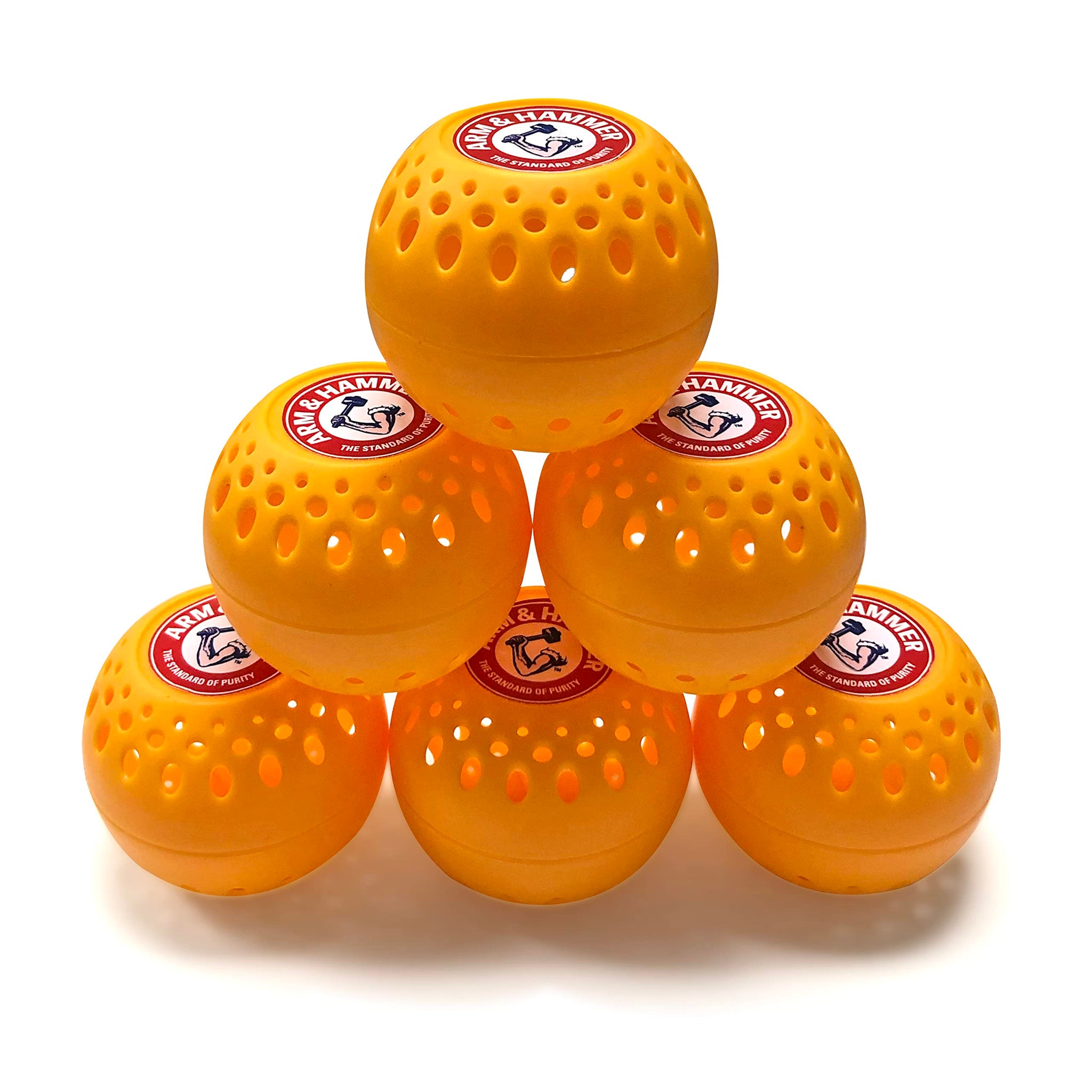 Arm & Hammer OdorBusterz® Odor Eliminator Balls, Clean Burst, 6 Count - Baking Soda Odor Control for Closets, Drawers, Hampers & Small Spaces