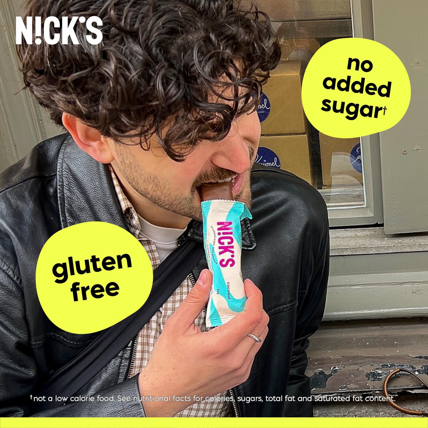 N!CK'S Keto Chocolate Mini Candy Bars - Coconut, No Added Sugar, Low Carb Snack, 140 Calories, Gluten-Free Sweets 18-Pack (15g Each)