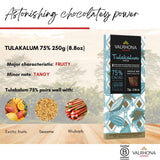 Valrhona Premium Dark Chocolate TULAKALUM 75% Cacao Tasting Bars-Single Origin Belize Gourmet French Chocolate Perfect for Baking & Frostings