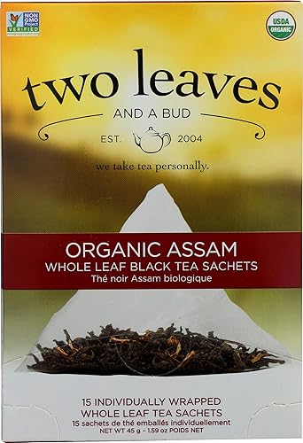 Two Leaves & A Bud, Tea Assam Organic, 15 Count