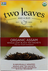 Two Leaves & A Bud, Tea Assam Organic, 15 Count