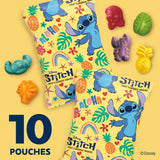 Disney Stitch Fruit Flavored Snacks, Fat Free and Gluten Free Snacks, 8 oz (10 Pouches)