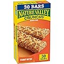 Nature Valley Crunchy Granola Bars, Peanut Butter, 30 Ct, 22.35 oz (15 Pouches)