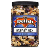 Energy Mix Fruit and Nut Trail Mix by Its Delish - 2.5 lbs (40 Oz) Jumbo Reusable Container Jar - Energy Boost with Proteins, Fibers, and Vitamins