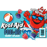 Kool-Aid Pool-Aid Drink, 10 Pouches, for School Lunches and On-the-Go Hydration, Berry Splash Artificially Flavored, Excellent Source of Vitamin C, 6