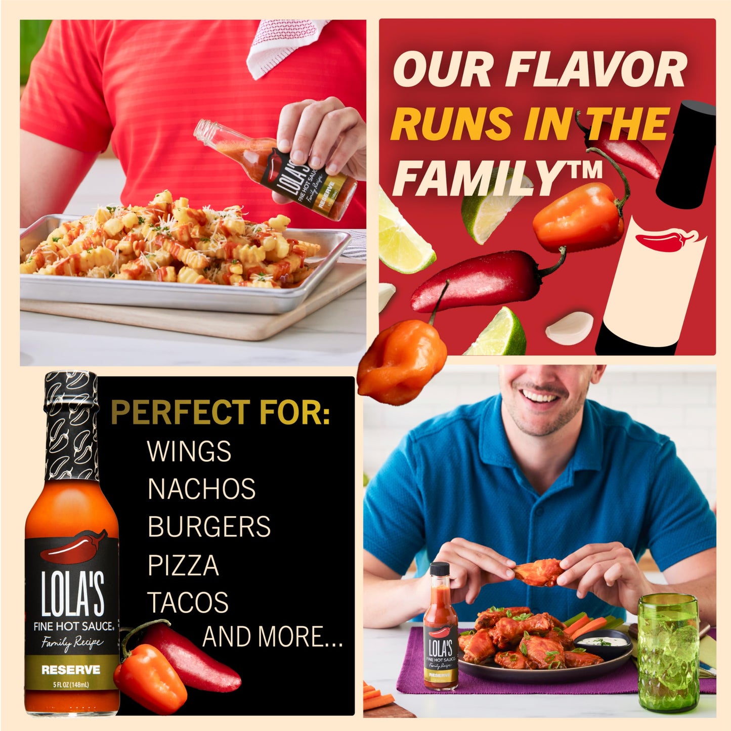 Lola’s Family Reserve Hot Sauce | Carolina Reaper & Habanero Blend | Ultra Spicy | 0 Calories, 0g Fat, Low Sodium | All-Natural, Vegan, Gluten-Free |