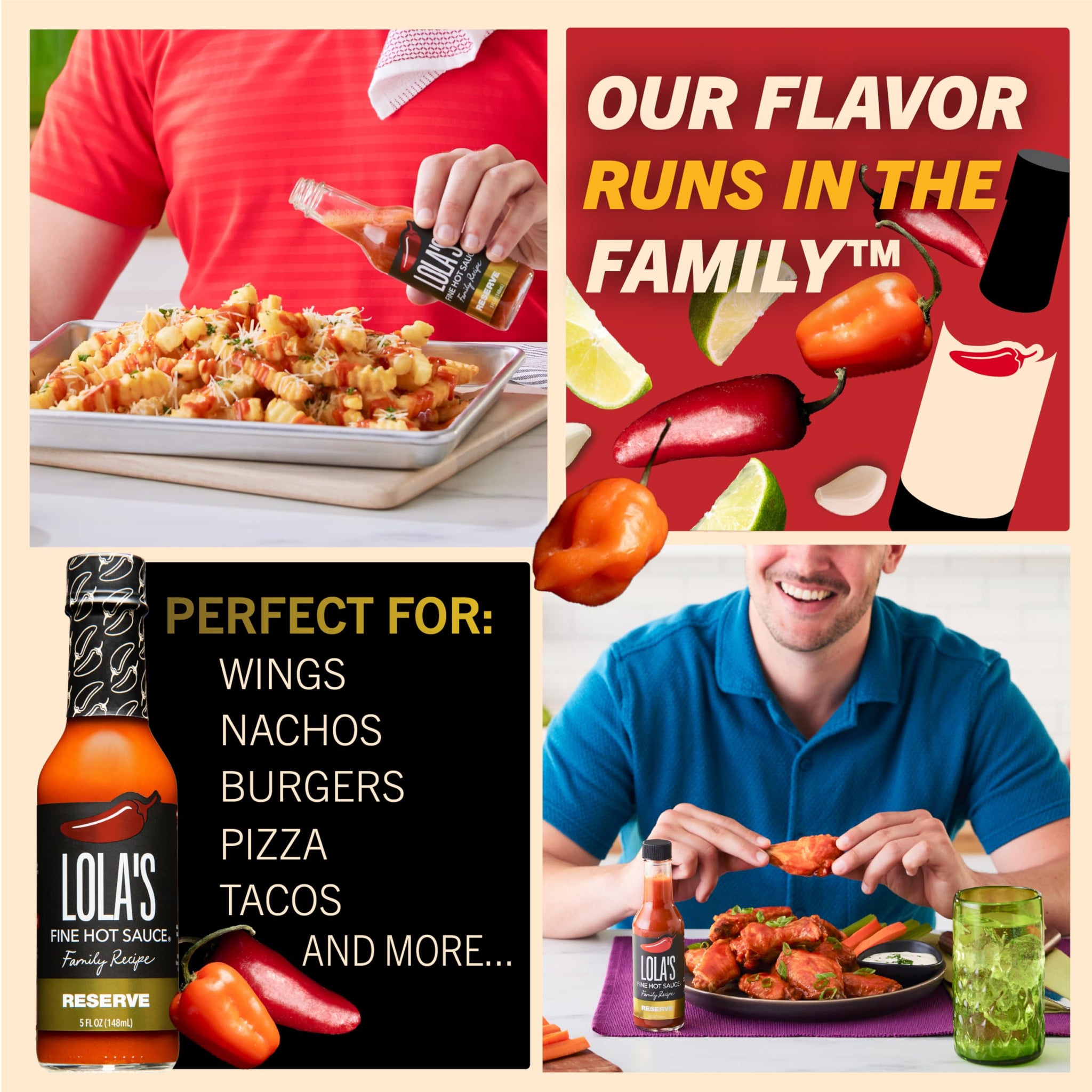 Lola’s Family Reserve Hot Sauce | Carolina Reaper & Habanero Blend | Ultra Spicy | 0 Calories, 0g Fat, Low Sodium | All-Natural, Vegan, Gluten-Free |