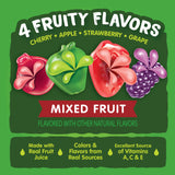 Black Forest Juicy Burst Fruit Flavored Snacks, Mixed Fruit Flavors, 0.8 oz 70 count