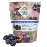 Sunny Fruit Soft Organic Pitted Prunes, 2.5 Pound Bulk Bag | No Preservatives, No Sugar Added | Healthy, Naturally Sweet Dried Plums | High Fiber