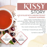 SECRETEA, KISSY, Organic TAIWAN Signature Honey Scented Black Tea | Good for Cold brew Tea | Natural Antioxidants |15 Sachet Tea Bags