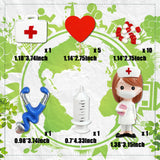 19PCS Nurse Cake Toppers Nursing Cupcake Toppers Medicine Stethoscope Medical Instruments Decorations for Medical Rn Doctor Nurse Themed Party