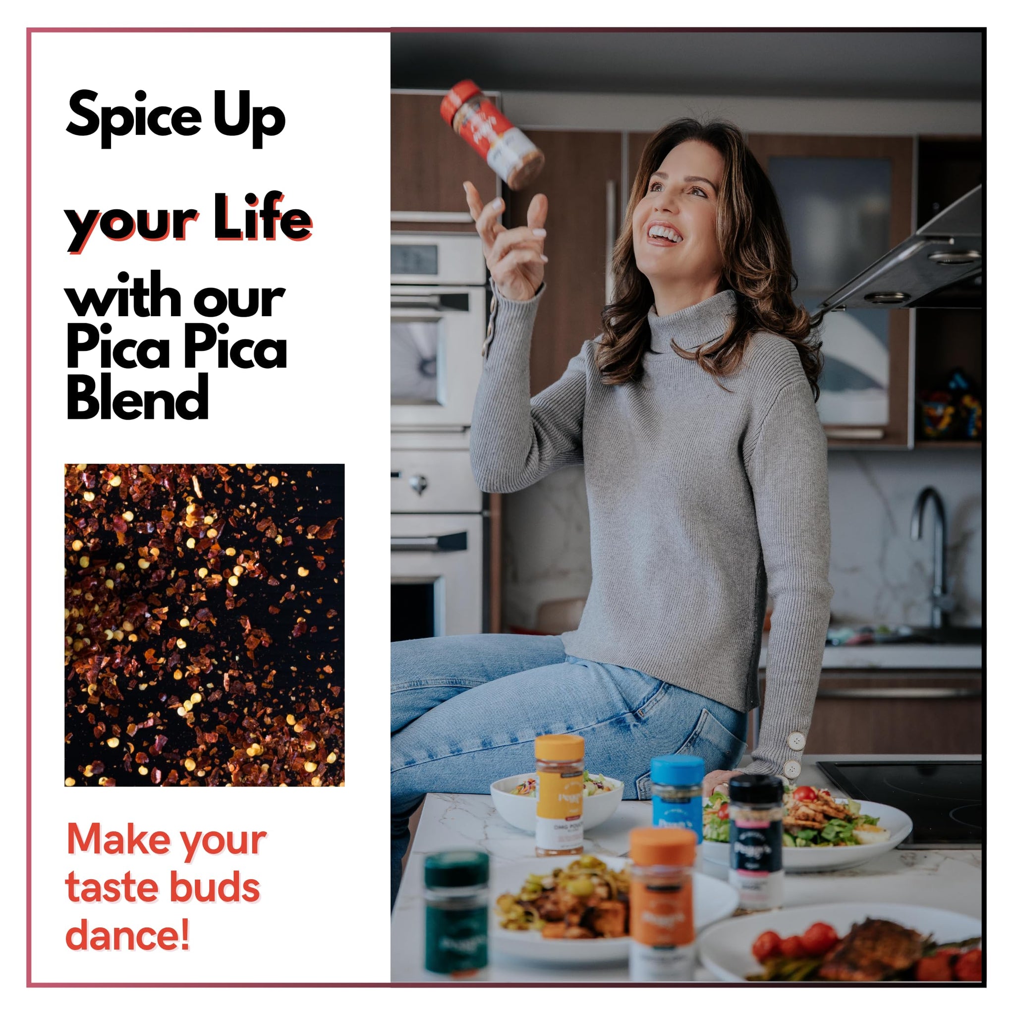 My Secrets Peggy's Food Pica Pica Spicy Blend - Premium Gourmet Seasoning with Jalapeño, Chili, and Scotch Bonnet Pepper - All-Purpose Heat
