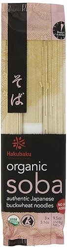 Hakubaku Organic Soba Noodles Net Wt. 269 g, 3.31 Ounce (Pack of 3)