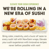 Pineapple Habanero Sushi Wraps (20 Count) - Vegan, Gluten-Free, Plant-Based Low-Carb Wraps - Non-GMO, Paleo Nori Alternative with Sweet & Spicy Flavor