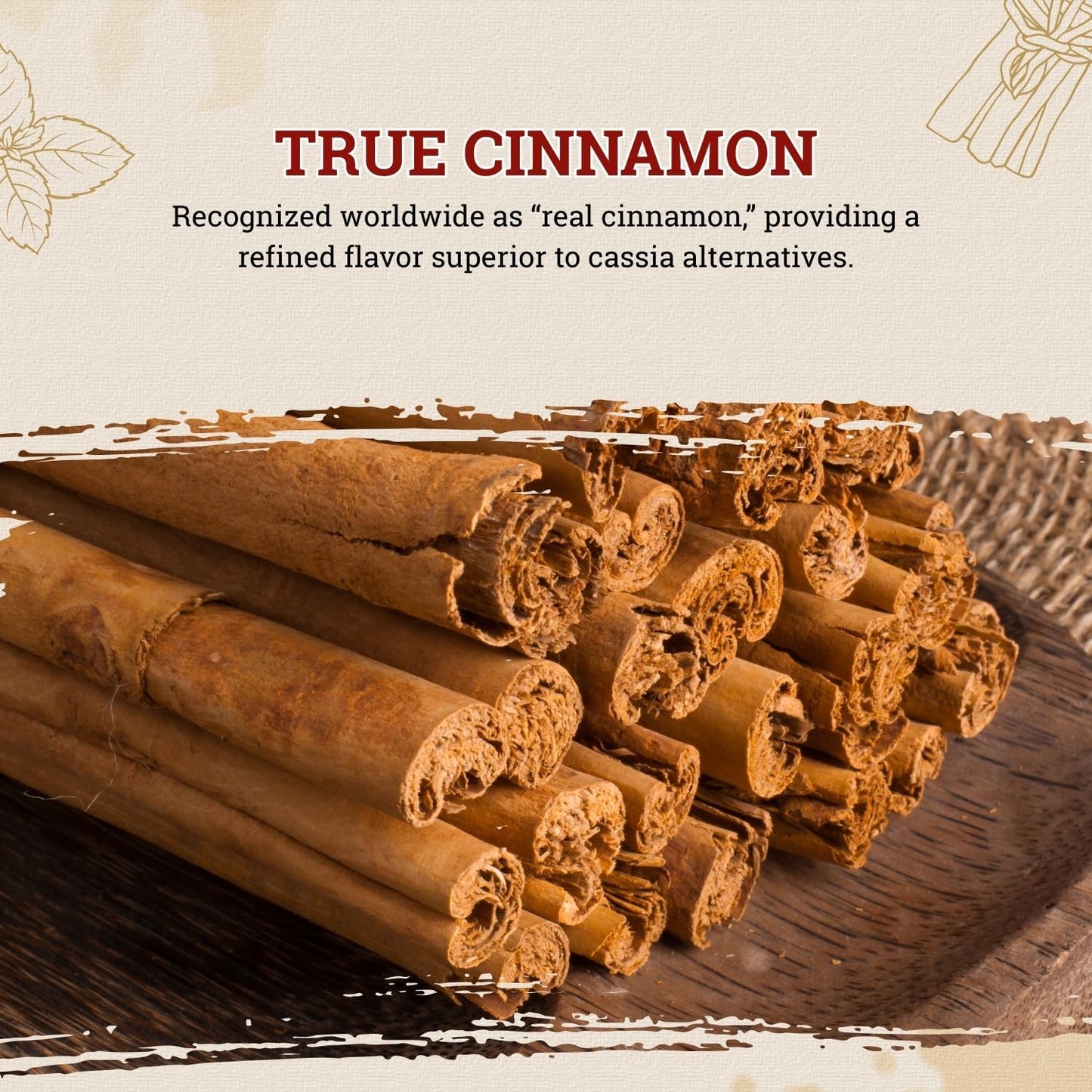 52USA Organic Ceylon Cinnamon Powder, 8oz Resealable Bag | True Cinnamon from Sri Lanka, Non-GMO, Gluten-Free, Freshly Ground for Baking, Cooking