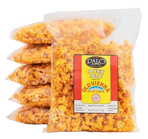 Palo Popcorn Old Vienna Sweet Heat Popcorn, 6-ounce bags (Pack of 6)