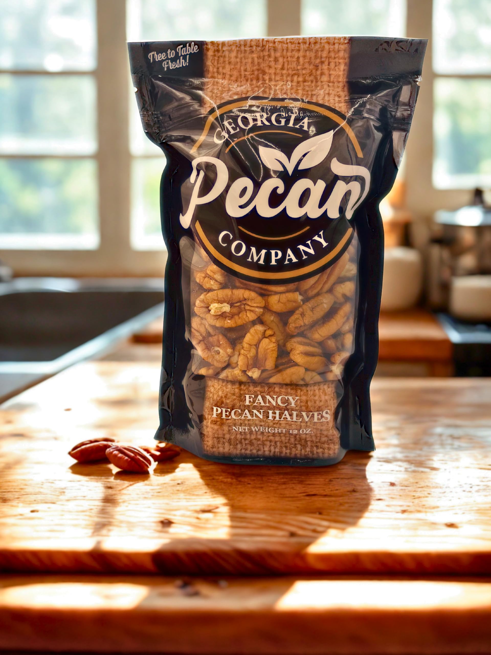 Georgia Pecan Company 12 oz Fancy Halves Pecans - Tree-To-Table Fresh